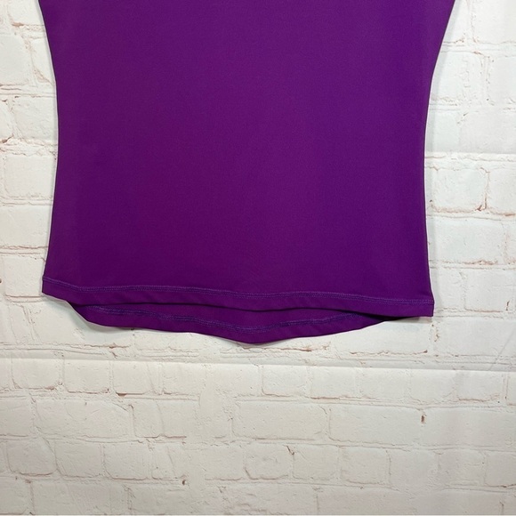 Sweaty Betty Shirt Womens XS Purple Athlete Seamless Workout Gym Cap Sleeve - Picture 6 of 7